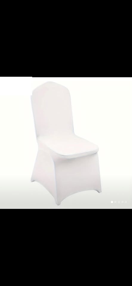 White chair covers with elegant design